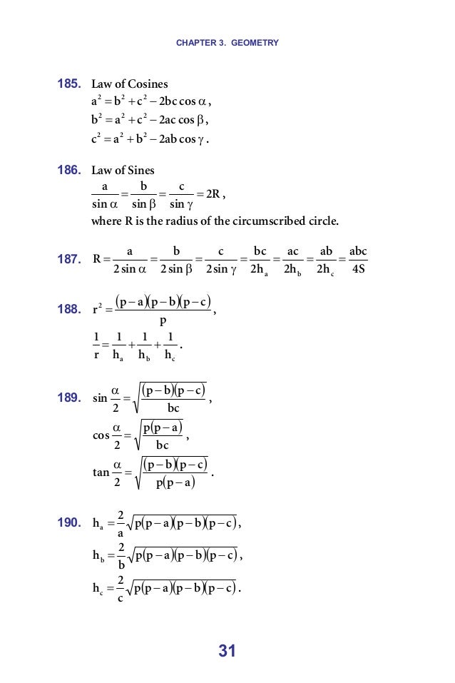 1300 Math Formulas